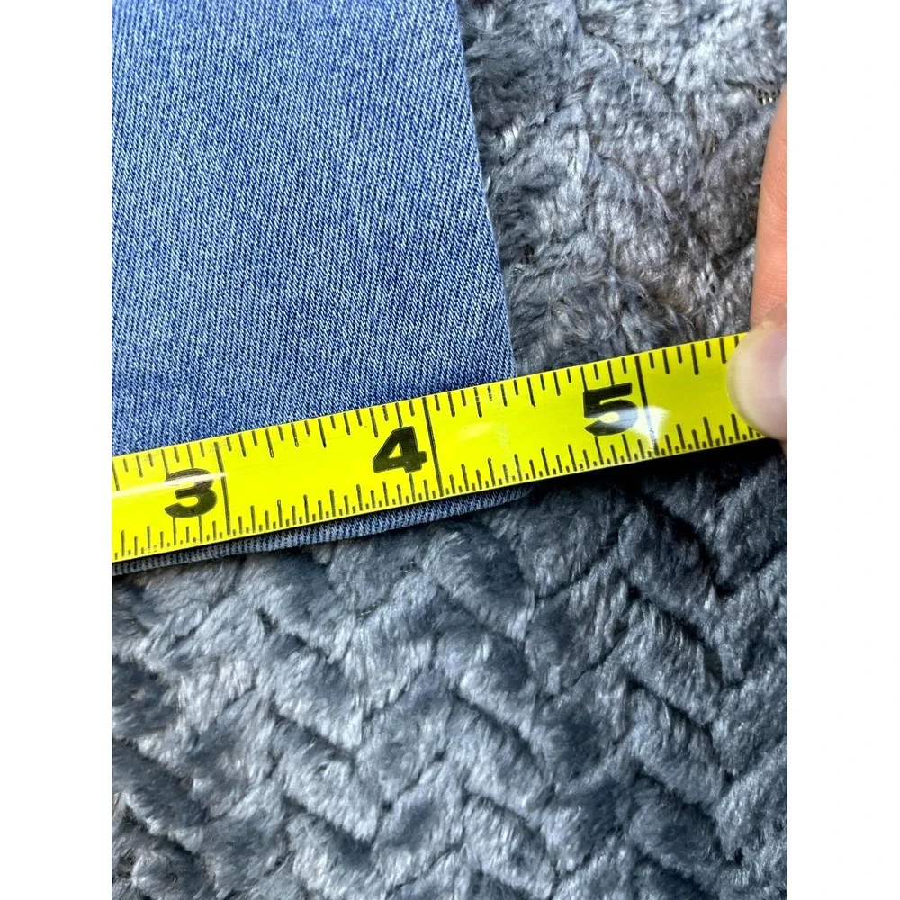 Uniqlo Legging Jeans Kids Large Blue Denim Stretch Low Rise Pockets Pull On